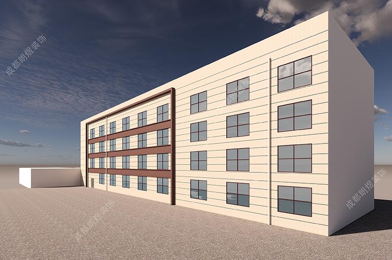 成都都江堰市水電站廠房裝修案例效果圖