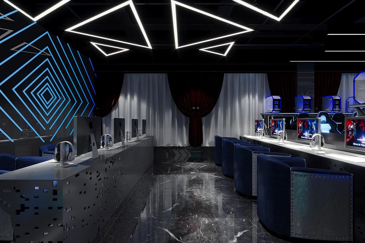 電競網(wǎng)咖裝修設(shè)計(jì)效果圖